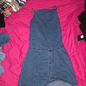 Boohoo Denim Romper